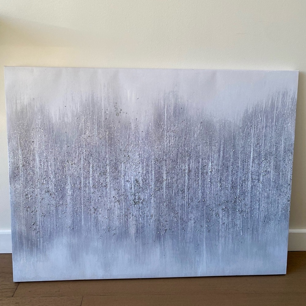 Gray 3D Sparkle Painting